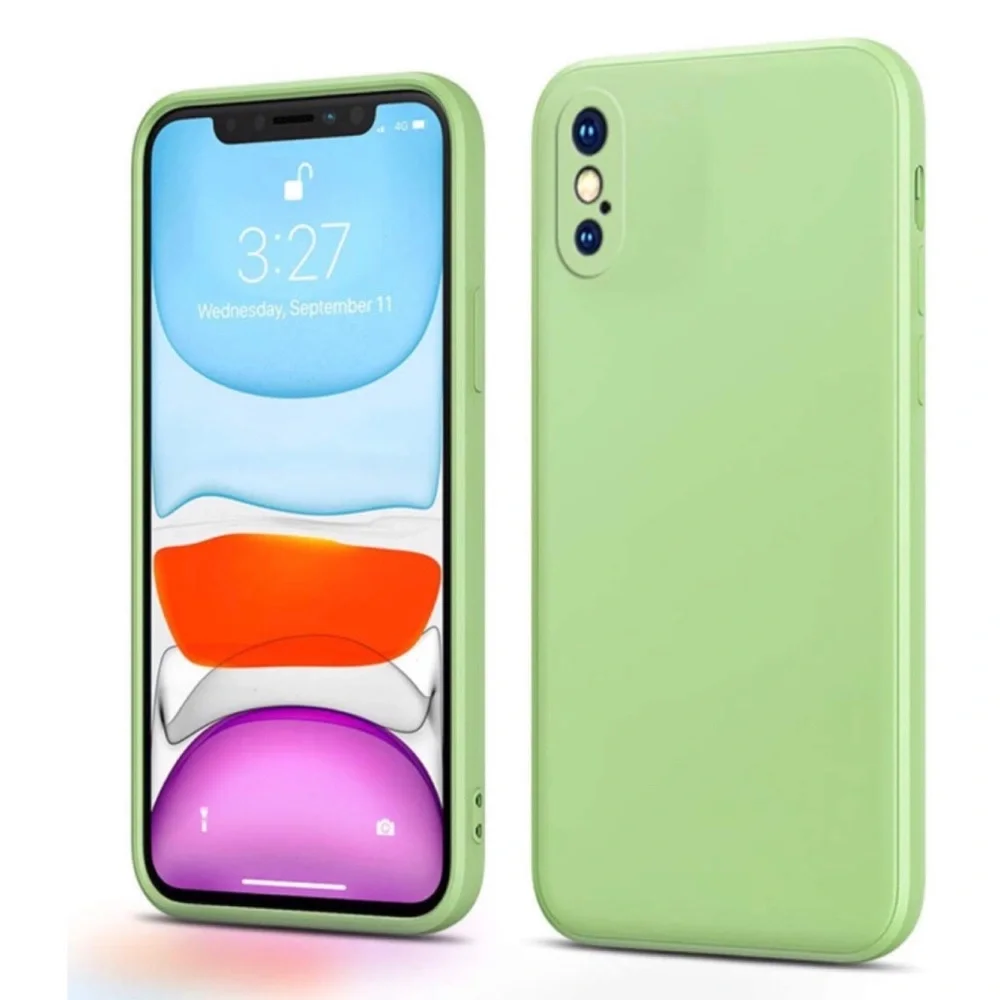 Silicone Gel Rubber Full Body Protection Shockproof Case iPhone X/Xs 5.8” Green
